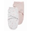 Meyco Zavinovačka 2-balenie 0-3 m - Dots pink/Uni light pink