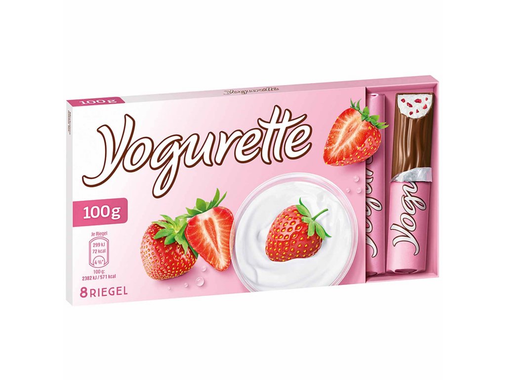 Yogurette tyčinky jahoda a jogurt 8ks