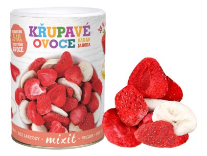 Mixit Banán jahoda - chrumkavé ovocie 80g