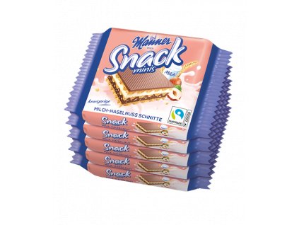 Manner Snack Minis Milch-Haselnuss 5x25g