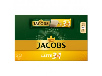 Jacobs Latte 3v1 instantná káva 20x12,5g