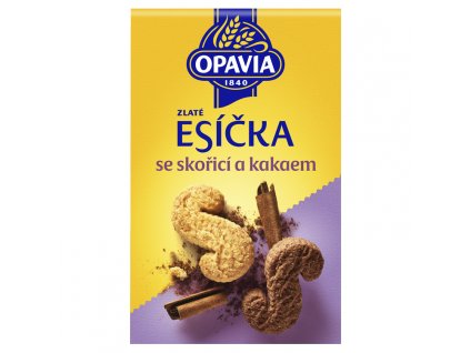 Opavia Zlaté Esíčka kakao+škorica 220g