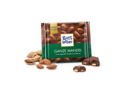Ritter Sport čokoláda s celými mandlemi 100g