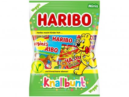 Haribo Knallbunt Minis veggie - mini sáčky 9ks 230g