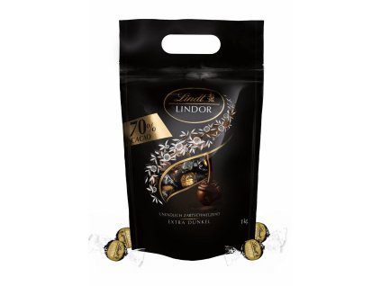 LINDOR pralinky Hořká čokoláda 70%, 1000g