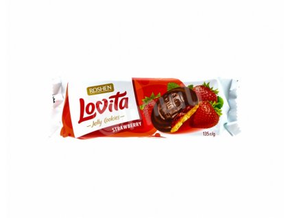 Lovita Jelly Cookies Jahoda 135g