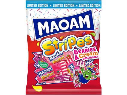 Maoam Stripes Berries & Cream 175g