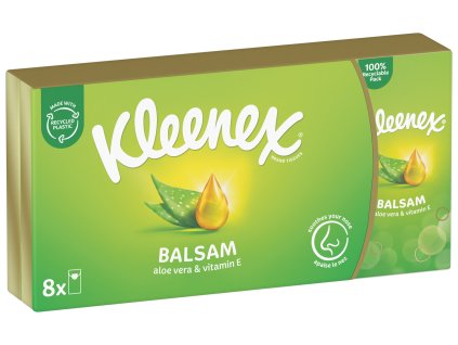 Kleenex Balsam vreckovky 4-vrstvové 1x8 ks