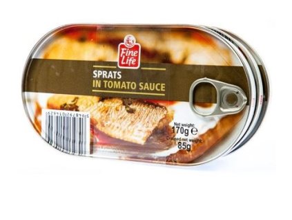 Fine Life Šproty neúdené v paradajkovej omáčke 170 g