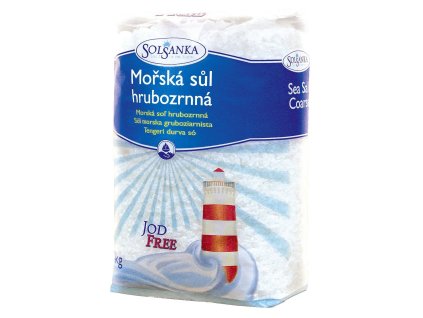 Solsanka Morská soľ hrubozrnná Jod FREE 1kg