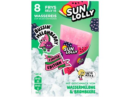Sun Lolly zmrzlina Vodný melón s ostružinou 8ks