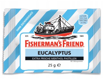 Fisherman's Friend Eukalyptové cukríky bez pridaného cukru 25g