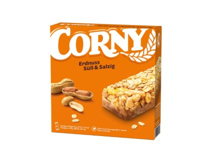 Corny Sladká a slaná müsli tyčinka s chrumkavými orieškami 150g