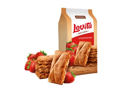 Lovita Cake Strawberry 168 g