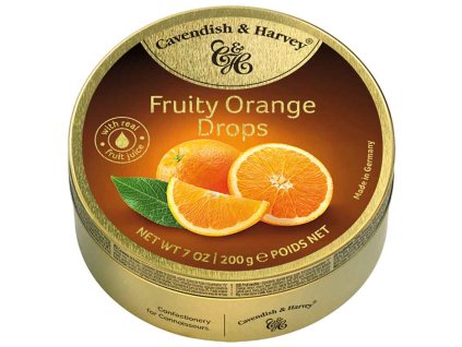 Cavendish & Harvey Fruity Orange Drops 200g