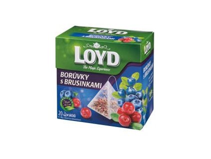 LOYD čaj čučoriedky/brusnice pyramídový 20 x 2 g