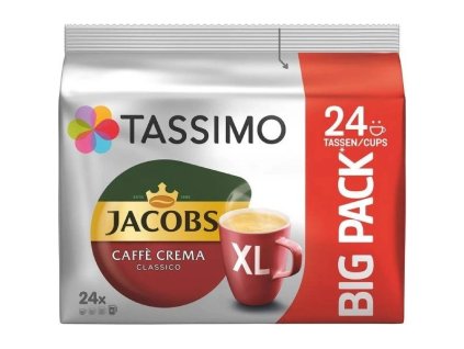 Kávové kapsle TASSIMO Jacobs Caffe Crema Classico XL 24 porcí 199,2 g