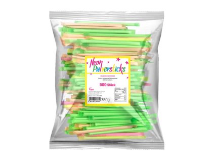 Tise Neon Pulversticks ovocné slamky 500 ks 750 g