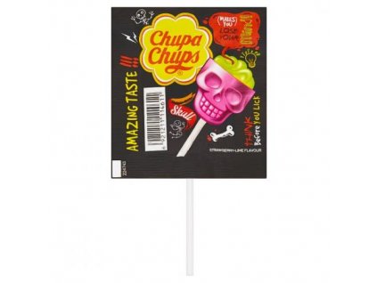 8161 1 chupa chups 3d lizatko skull jahoda limeta 15g