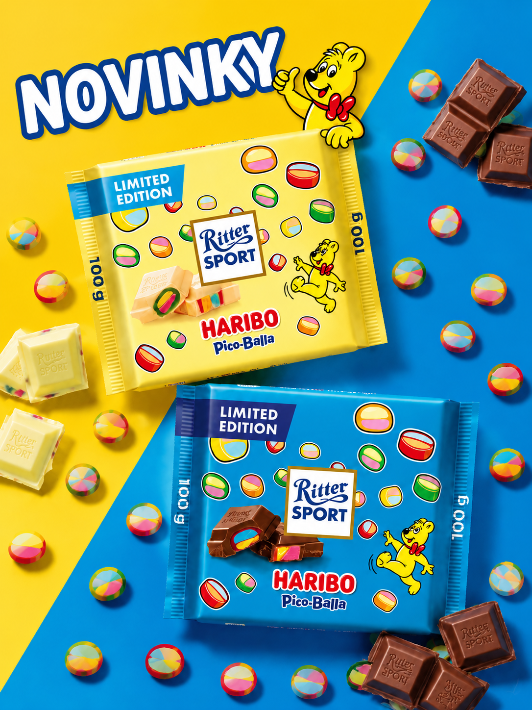 Ritter sport čokolády