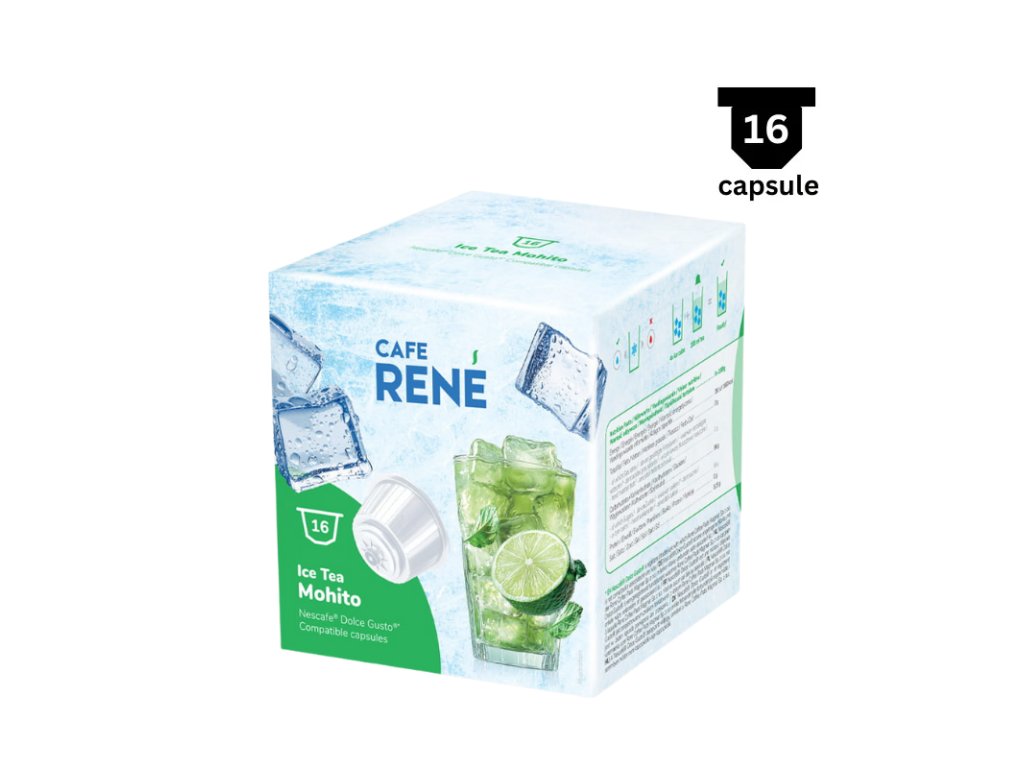 rene cafe ice tea mohito 16 Capsules for Dolce Gusto
