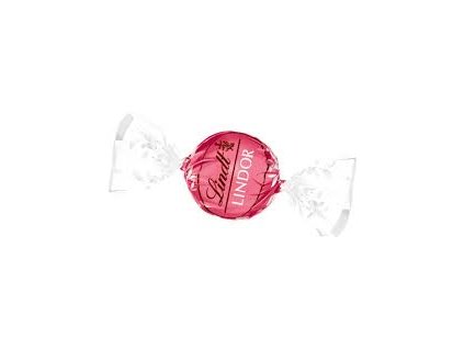 28312 1 lindor pralinky vazena bila cokolada s jahodou 100 g