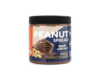 grizly orechova masla a kremy orechova masla 500g peanut spread milk chocolate