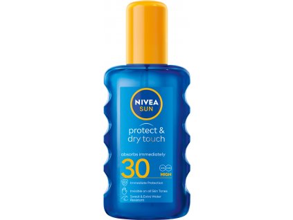 Nivea Sun Protect&Dry Touch Neviditelný sprej na opalování OF30 200 ml