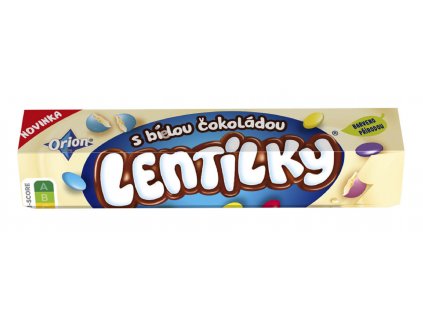 Orion lentilky s bílou čokoládou 34g