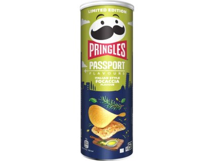 Pringles Passport Flavours Italian Style Focaccia 165g Datum expirace 26/10/25