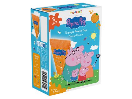peppa pig triangle freeze pops orange 8x62ml no1 2742