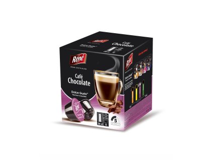 Kapsle pro Dolce Gusto Rene CAFE CHOCOLATE KAVA COKOLADOVA 16 ks