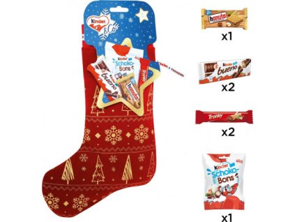 kinder assortiment de chocolats chaussette de noel kinder co 212g