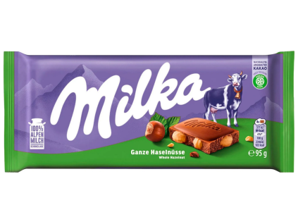 Milka lískové ořechy