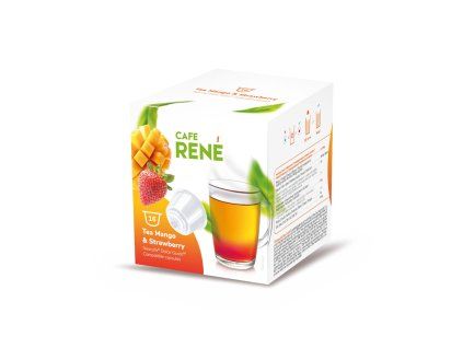 RENE Mango truskawka herbata 16 kapsulek do Dolce Gusto