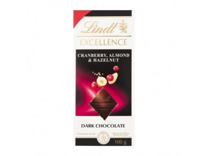 6046 1 lindt excellence liskovy orisek mandle brusinky cokolada 100g