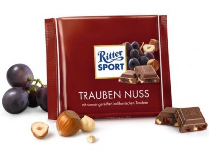 6754 1 ritter sport cokolada s kalifornskymi rozinkami a liskovymi orechy 100g