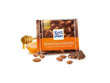 7033 1 ritter sport mlecna s celymi slanymi mandlemi a medem 100g