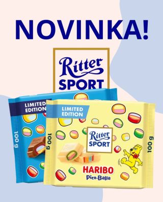 LIMITOVÁ EDICE RITTER SPORT × HARIBO SKLADEM! 🚨 Tohle v běžném supermarketu jen tak nenajdete! Na e-shopu vsevyhodne.cz...