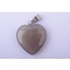 56127 privesek achat sedy srdce 20x20x5mm