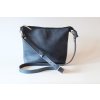 Kožená kabelka crossbody – modrá