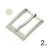 belt buckle 30 mm brushed nickel 4757 l