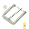 belt buckle 35 mm brushed nickel 4709 m