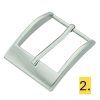belt buckle 40 mm chrome plated 384 l