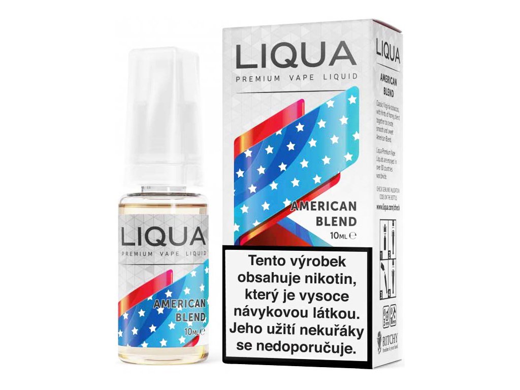e liquid liqua elements american blend americky michany tabak
