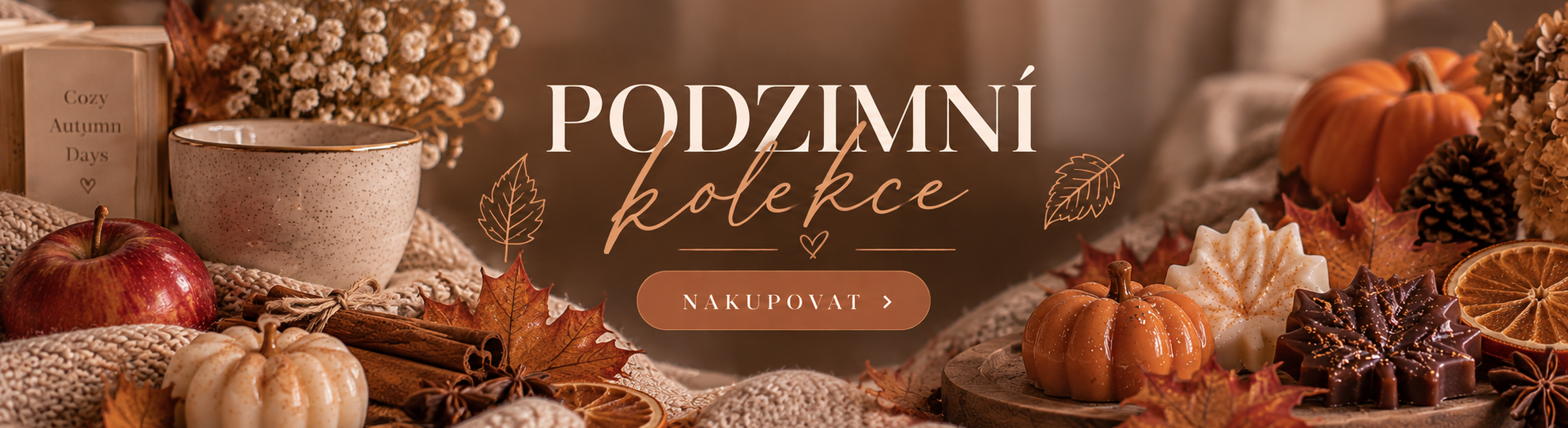 podzimní svíčky a vonné vosky do aromalampy, podzimní vosky do aromalampy
