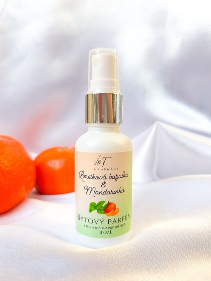 Bytový parfém - Limetková bazalka & mandarinka 30 ml