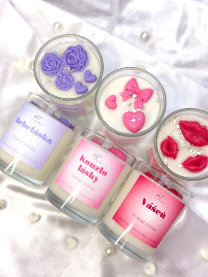 Zvýhodněný valentýnský set svíček