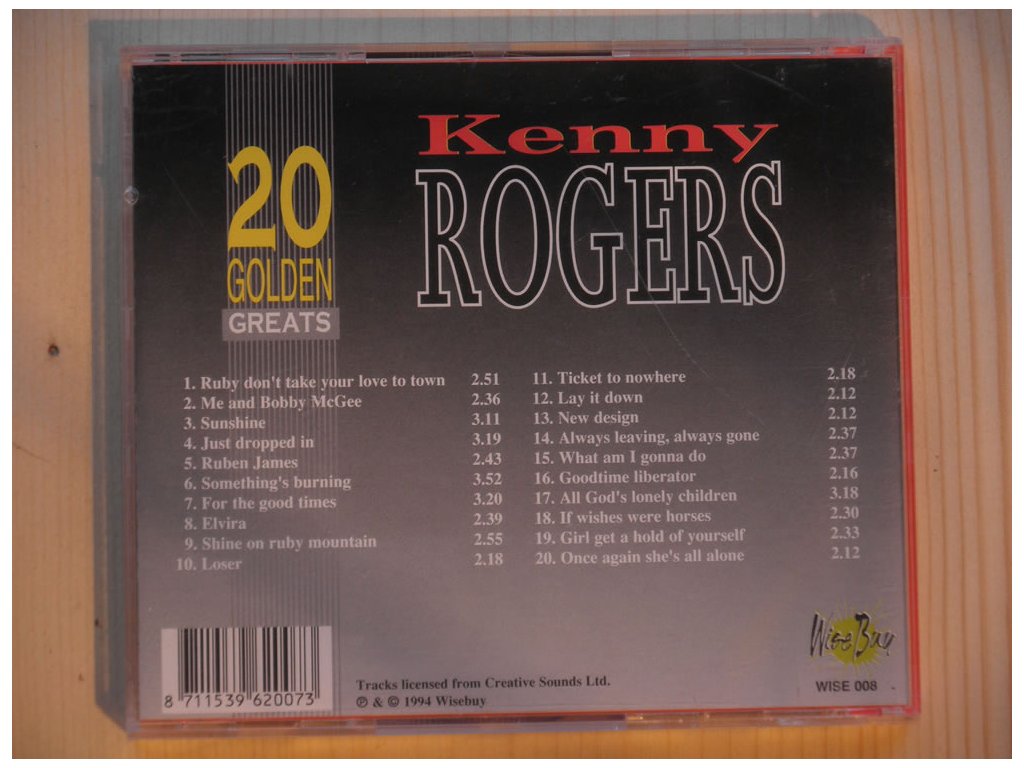KENNY ROGERS-20 GOLDEN GREATS
