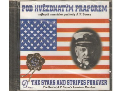 CD POD HVĚZDNATÝM PRAPOREM - nejlepší americké pochody J. P. Sousy - Nové, originál zabalené